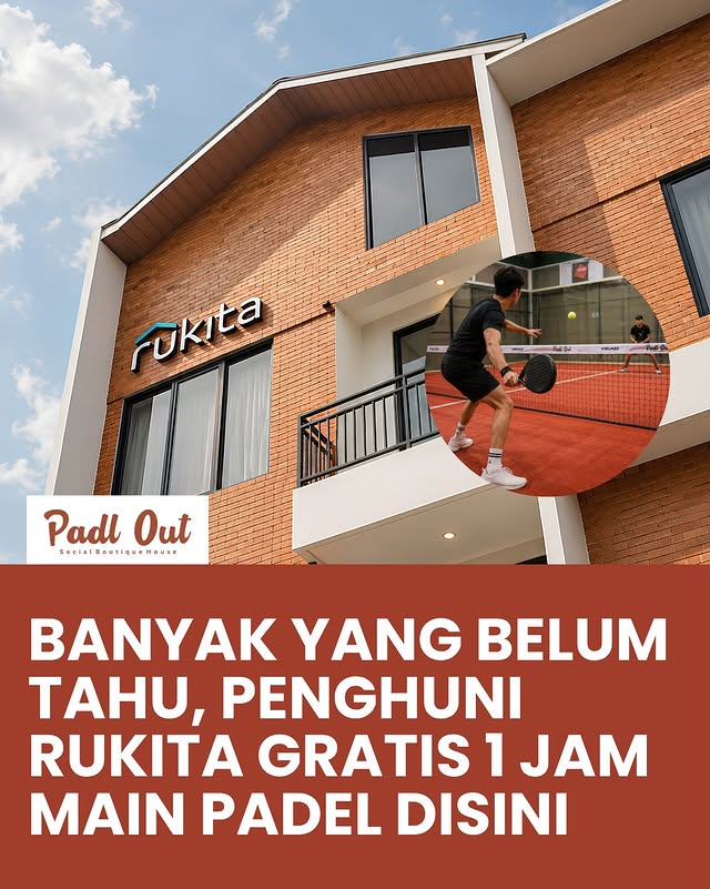 Lapangan indoor Padl Out dari Instagram